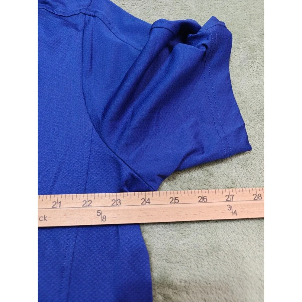Cutter & Buck Mens XL Blue Polo Golf Shirt American Intercontinental Univ NWT